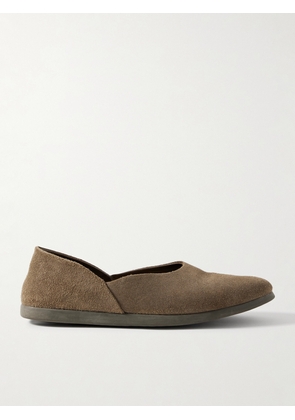 Stòffa - Suede Slippers - Men - Brown - EU 40