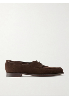 Edward Green - Saltash Suede Boat Shoes - Men - Brown - UK 6