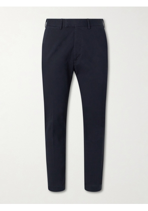 TOM FORD - Tapered Cotton-Blend Twill Trousers - Men - Black - UK/US 30