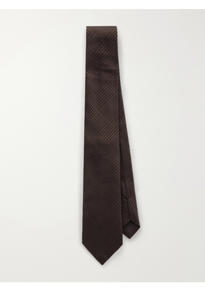 TOM FORD - 7cm Prince of Wales Checked Silk-Jacquard Tie - Men - Brown