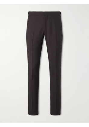 TOM FORD - O'Connor Straight-Leg Mohair and Wool-Blend Suit Trousers - Men - Brown - IT 46