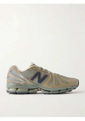 New Balance - Stone Island 1890 Suede-Trimmed Mesh Sneakers - Men - Brown - UK Men's 10.5