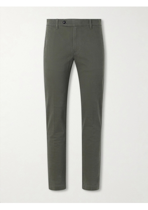 Massimo Alba - Winch Straight-Leg Cotton-Blend Twill Trousers - Men - Green - IT 46