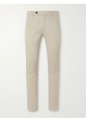 Massimo Alba - Winch Straight-Leg Cotton-Blend Twill Trousers - Men - Neutrals - IT 46