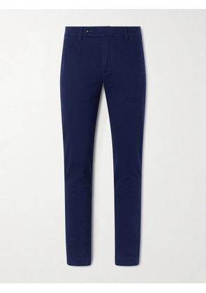 Massimo Alba - Winch Straight-Leg Cotton-Blend Twill Trousers - Men - Blue - IT 46