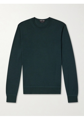 TOM FORD - Cashmere and Silk-Blend Sweater - Men - Green - IT 46