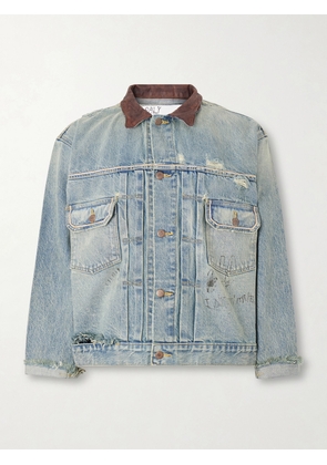 Paly Hollywood - Buffalo 66 Distressed Denim Jacket - Men - Blue - M