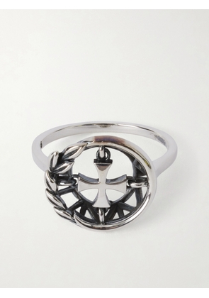 Enfants Riches Déprimés - Wreath Cross Sterling Silver Ring - Men - Silver - 7