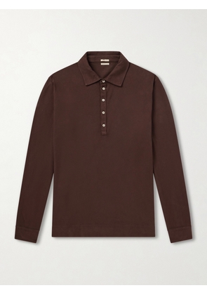 Massimo Alba - Raya Cotton-Jersey Polo Shirt - Men - Brown - S