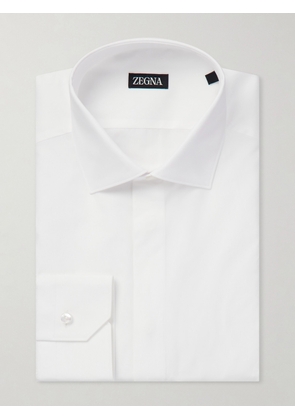 Zegna - Trofeo Cotton-Poplin Shirt - Men - White - EU 38