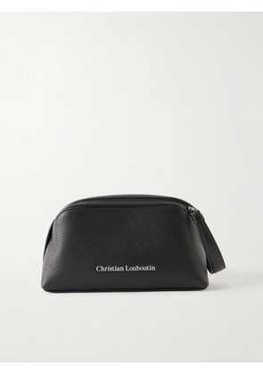 Christian Louboutin - Canopy Logo-Embossed Leather Pouch - Men - Black