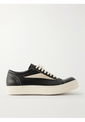 Rick Owens - Vintage Suede-Trimmed Leather and Rubber Sneakers - Men - Black - EU 40