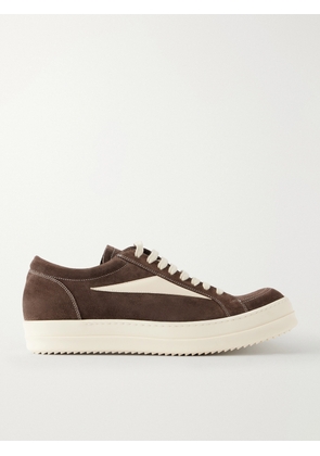 Rick Owens - Vintage Full-Grain Leather-Trimmed Suede and Rubber Sneakers - Men - Brown - EU 40