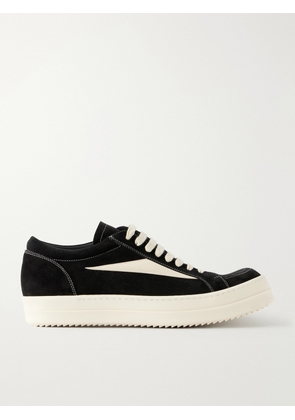 Rick Owens - Vintage Full-Grain Leather-Trimmed Suede and Rubber Sneakers - Men - Black - EU 40