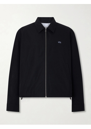 LOEWE - Logo-Embroidered Cotton-Blend Jacket - Men - Black - IT 46