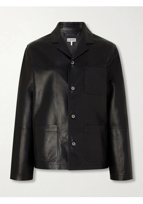 LOEWE - Workwear Leather Jacket - Men - Black - IT 46