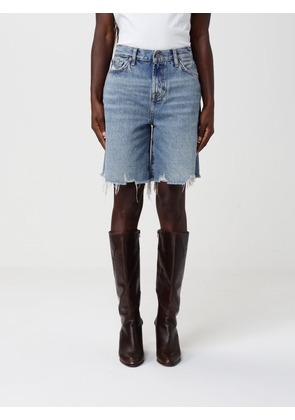 7 FOR ALL MANKIND Shorts Woman color Blue