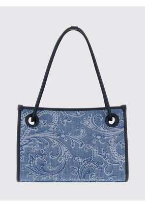 ETRO Tote Bag Woman color Gnawed Blue