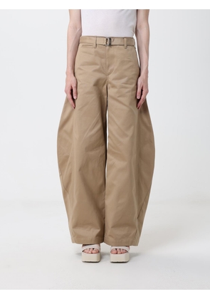 SACAI Pants Woman color Sand