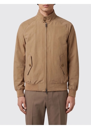 BARACUTA Cotton Blend Bomber Jacket with High Collar and Zip Closure