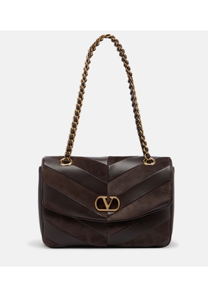 Valentino Garavani Djuna Medium chevron leather shoulder bag