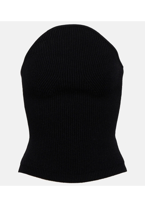 Khaite Jericho rib-knit bustier