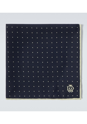 Dunhill Polka-dot silk scarf