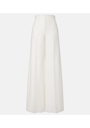 Max Mara Cotton pique wide-leg pants