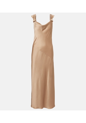 Max Mara Elegante satin maxi dress