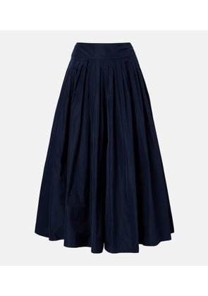 'S Max Mara Pleated taffeta maxi skirt