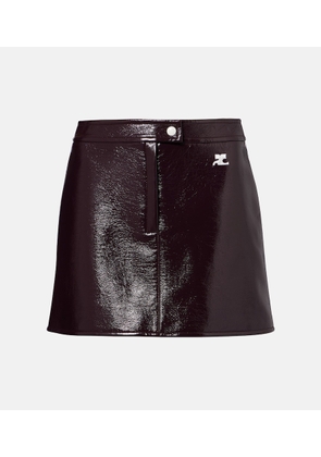 Courreges Cotton-blend miniskirt
