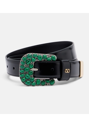 Valentino Garavani VLogo embellished leather belt