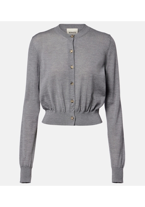Khaite Tansy cropped wool and cashmere cardigan