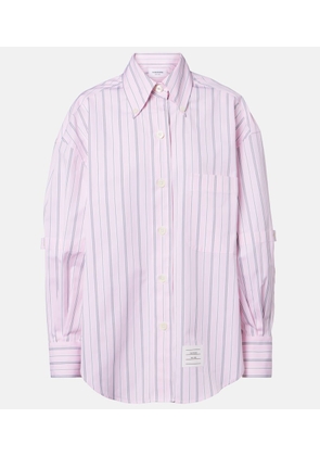 Thom Browne Striped cotton poplin shirt