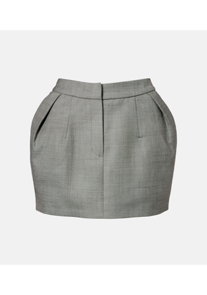Magda Butrym Pleated wool miniskirt