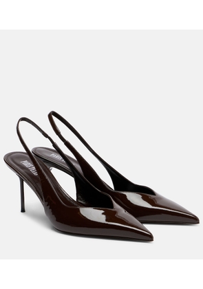 Paris Texas Lidia patent leather slingback pumps