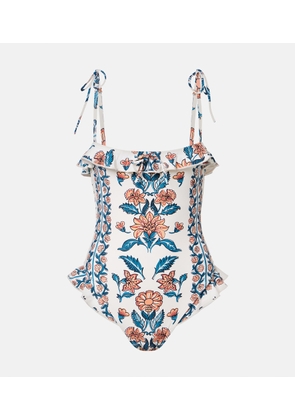 Montce Jacelyn floral ruffled swimsuit