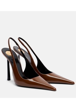 Saint Laurent Vendome 110 leather slingback pumps