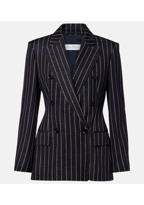 Max Mara Pinstripe double-breasted jersey blazer