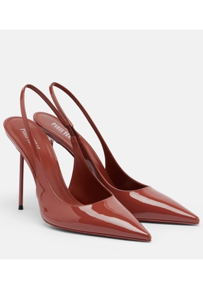 Paris Texas Lidia patent leather slingback pumps