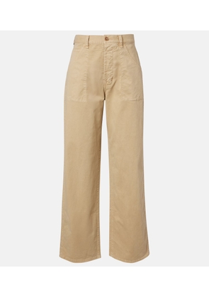 Nili Lotan Whitney cotton wide-leg pants