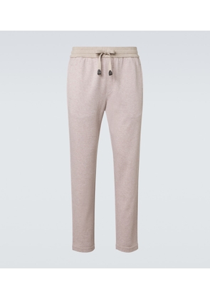 Brioni Cotton-blend sweatpants