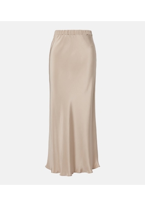 Max Mara Silk satin slip skirt
