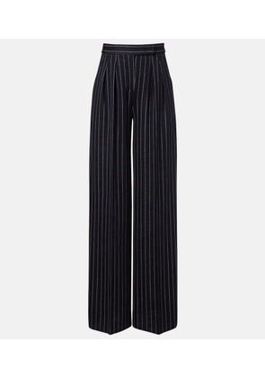 Max Mara Pinstripe pleated wide-leg pants