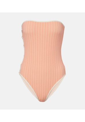 Eres Golden chevron swimsuit