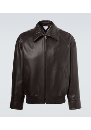 Bottega Veneta Intrecciato leather jacket