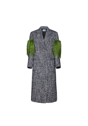 Prada Gray Wool Coat - 40