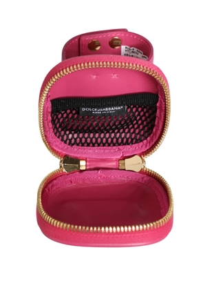 Dolce & Gabbana Pink Calf Leather DG Logo MULTIFUNCTIONAL KIT Borse Bag