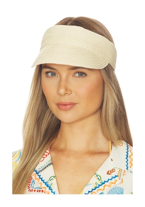 Favorite Daughter The Straw Visor in Neutral.