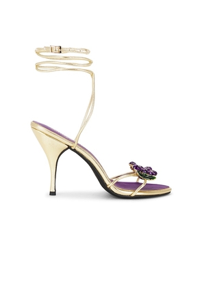 Jeffrey Campbell Kleo Sandal in Metallic Gold. Size 6. Also in 6.5, 7, 7.5, 8, 8.5, 9, 9.5, 10.